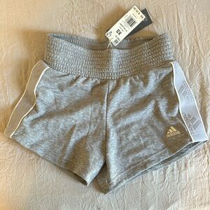 Adidas High Waist Heather Grey Shorts